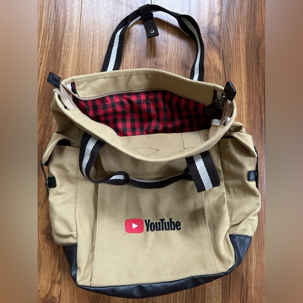 YouTube Embroidered Heritage Supply Company Backpack